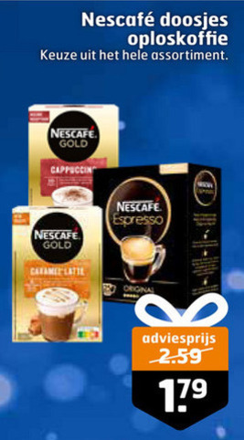 Nescafe   oploskoffie folder aanbieding bij  Trekpleister - details