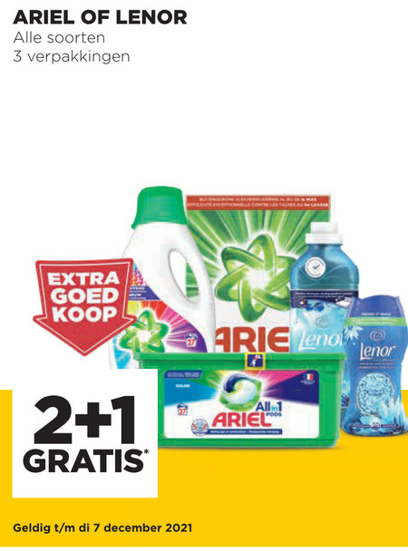 Ariel   wasmiddel, wasverzachter folder aanbieding bij  Jumbo - details