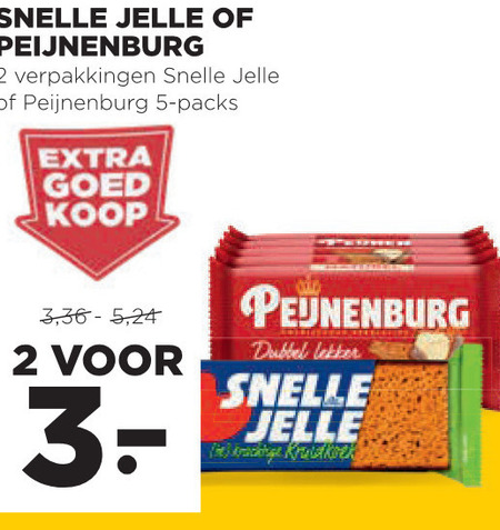 Snelle Jelle   ontbijtkoekreep folder aanbieding bij  Jumbo - details