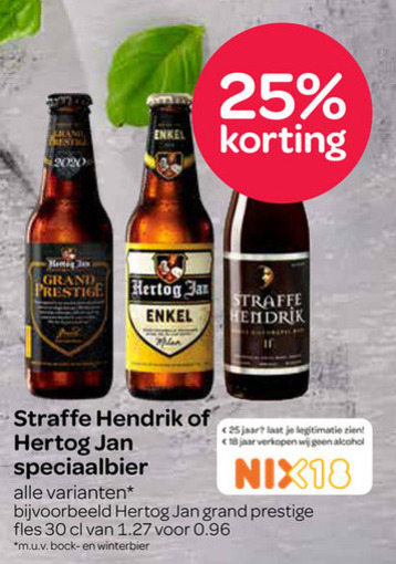 Hertog Jan   speciaalbier folder aanbieding bij  Spar - details