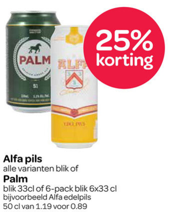 Palm Speciale   blikje bier folder aanbieding bij  Spar - details