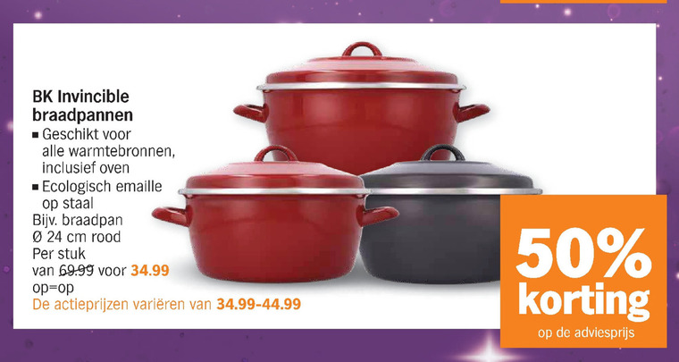 ~ kant Aarde stortbui BK braadpan folder aanbieding bij Albert Heijn - details