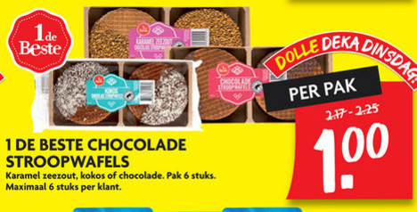 1 De Beste   stroopwafels folder aanbieding bij  Dekamarkt - details