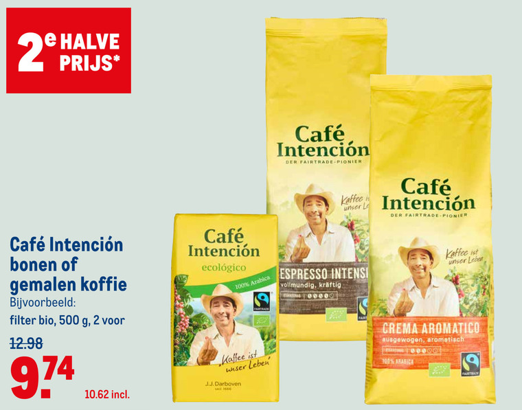 Cafe Intencion   koffie, koffiebonen folder aanbieding bij  Makro - details