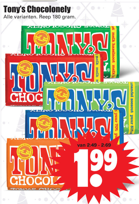 Tony Chocolony   chocolade folder aanbieding bij  Dirk - details