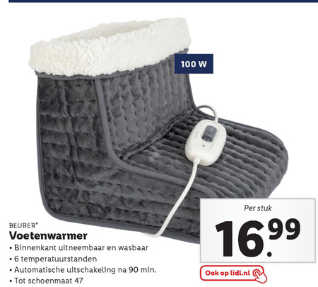 SilverCrest   voetenwarmer folder aanbieding bij  Lidl - details