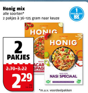 Honig   maaltijdmix folder aanbieding bij  Poiesz - details