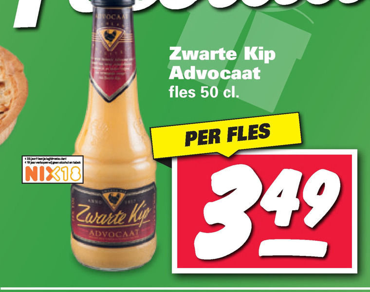 Zwarte Kip   advocaat folder aanbieding bij  Nettorama - details