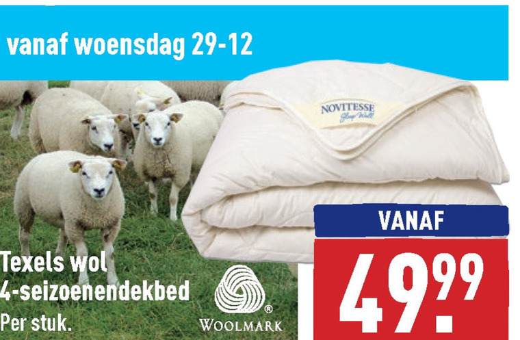 Texels   dekbed folder aanbieding bij  Aldi - details