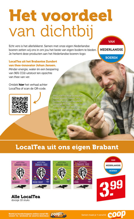 LocalTea   thee folder aanbieding bij  Coop - details