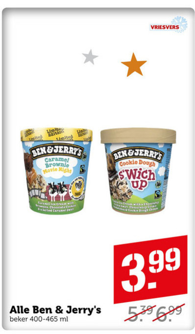 Ben and Jerrys   ijsspecialiteit folder aanbieding bij  Coop - details