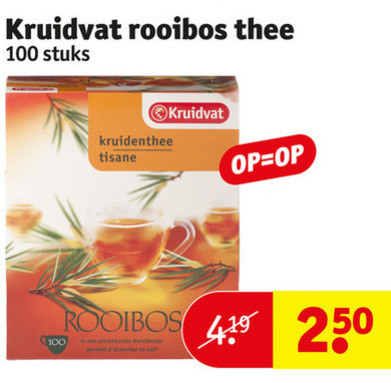 Kruidvat Huismerk   thee folder aanbieding bij  Kruidvat - details