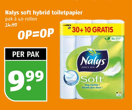 Nalys   toiletpapier folder aanbieding bij  Poiesz - details