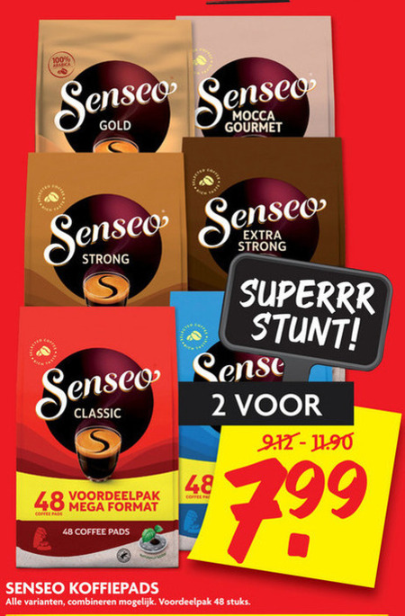 Douwe Egberts Senseo   koffiepad folder aanbieding bij  Dekamarkt - details