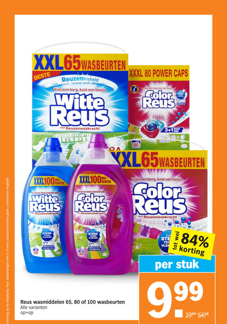 Color Reus   wasmiddel folder aanbieding bij  Albert Heijn - details