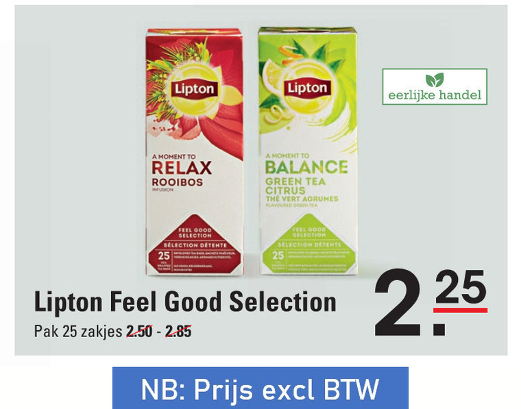 Lipton   thee folder aanbieding bij  Sligro - details