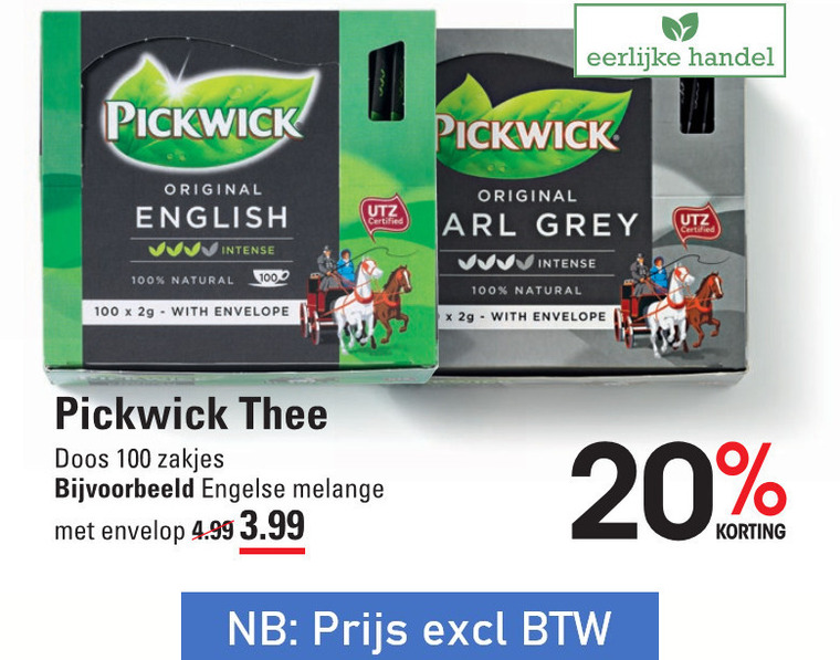 Pickwick   thee folder aanbieding bij  Sligro - details