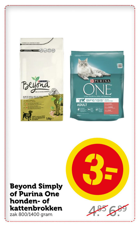 One   kattenvoer, hondenvoer folder aanbieding bij  Coop - details