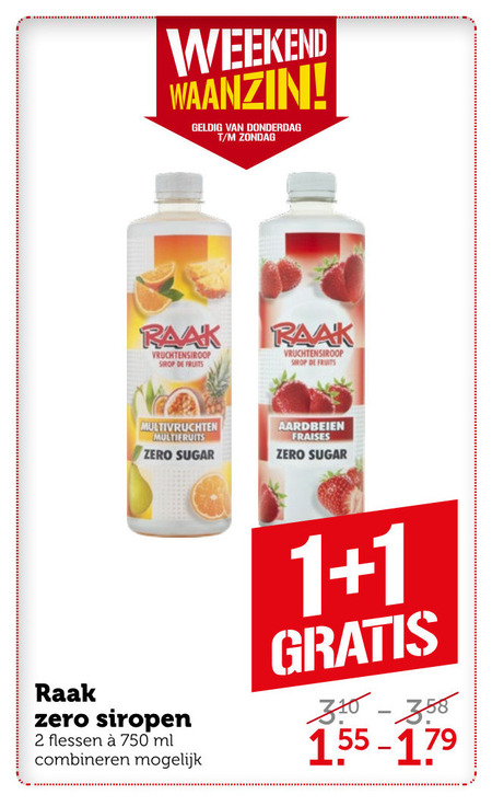 Raak   limonadesiroop folder aanbieding bij  Coop - details