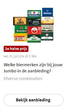 Heineken   krat bier folder aanbieding bij  Jumbo - details