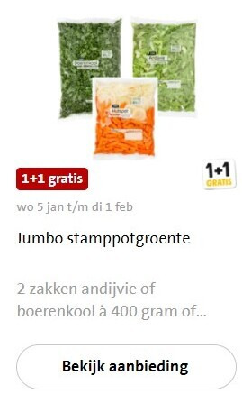 Jumbo Huismerk   boerenkool, hutspot groenten folder aanbieding bij  Jumbo - details