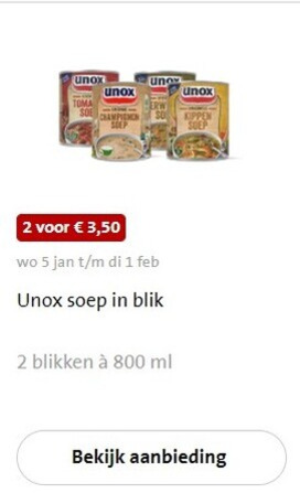 Unox   soep folder aanbieding bij  Jumbo - details