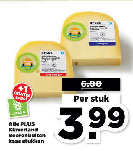 Klaverland   kaas folder aanbieding bij  Plus - details