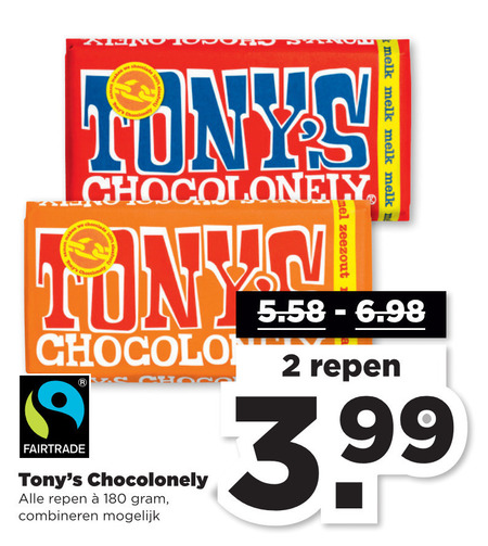 Tony Chocolony   chocolade folder aanbieding bij  Plus - details