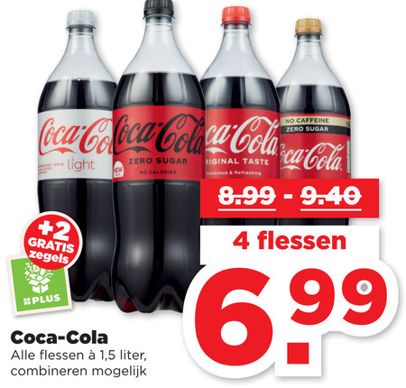 Coca-Cola   cola folder aanbieding bij  Plus - details