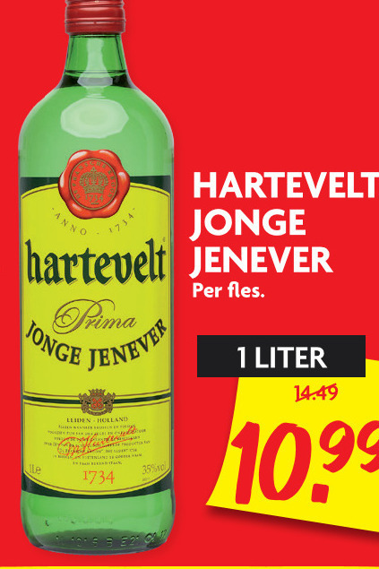 Hartevelt   jenever folder aanbieding bij  Dekamarkt - details