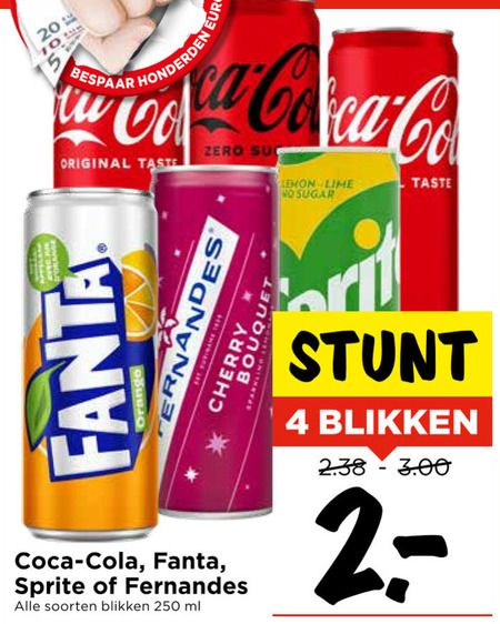 Sprite   cola, frisdrank folder aanbieding bij  Vomar - details