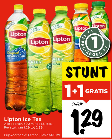 Lipton   ice tea folder aanbieding bij  Vomar - details