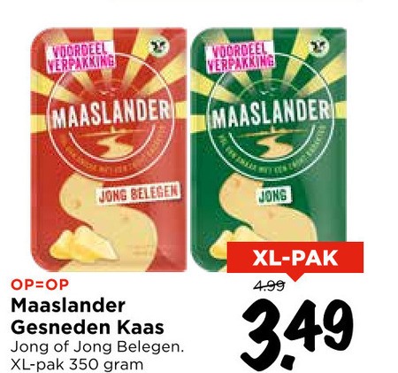 Maaslander   kaasplakken folder aanbieding bij  Vomar - details