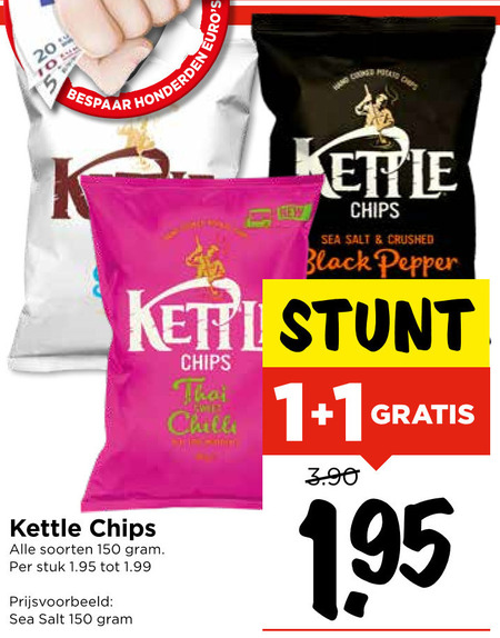 Kettle   chips folder aanbieding bij  Vomar - details