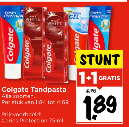 Colgate   tandpasta folder aanbieding bij  Vomar - details