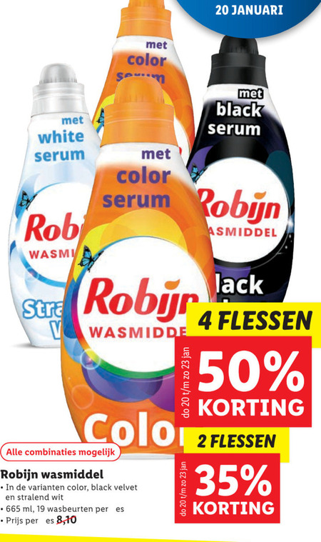 Robijn   wasmiddel folder aanbieding bij  Lidl - details