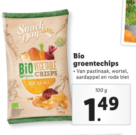 SnackDay   chips folder aanbieding bij  Lidl - details