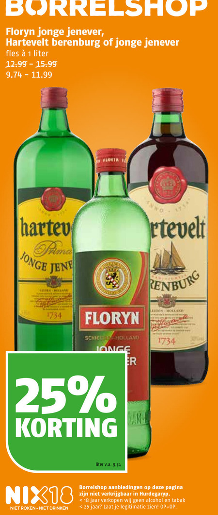 Floryn   berenburg, jenever folder aanbieding bij  Poiesz - details