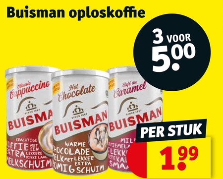 Buisman   oploskoffie folder aanbieding bij  Kruidvat - details