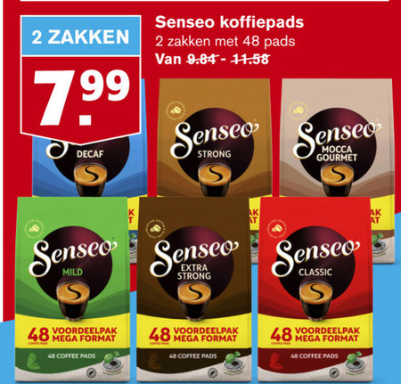 Douwe Egberts Senseo   koffiepad folder aanbieding bij  Hoogvliet - details