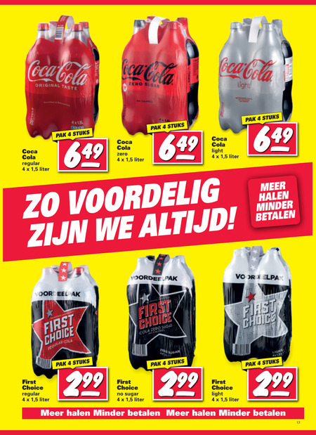 First Choice   cola folder aanbieding bij  Nettorama - details