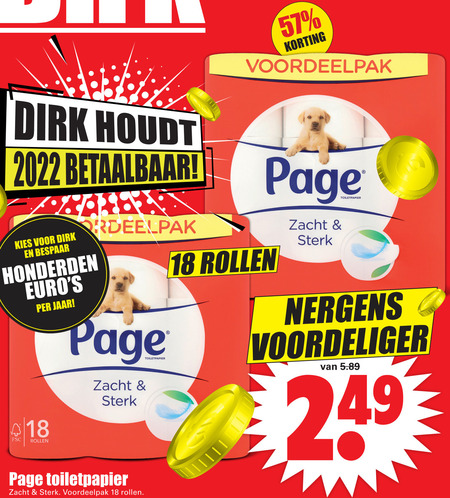 Page   toiletpapier folder aanbieding bij  Dirk - details