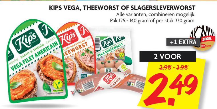 Kips   filet americain, leverworst folder aanbieding bij  Dekamarkt - details