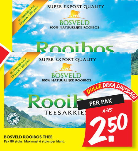 Bosveld   thee folder aanbieding bij  Dekamarkt - details