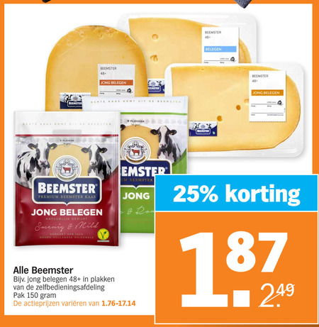 Beemster   kaasplakken, kaas folder aanbieding bij  Albert Heijn - details