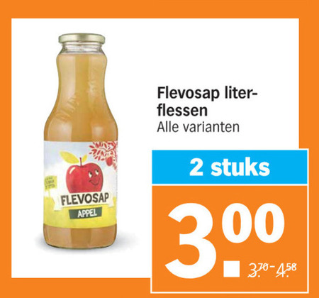 Flevosap   appelsap folder aanbieding bij  Albert Heijn - details