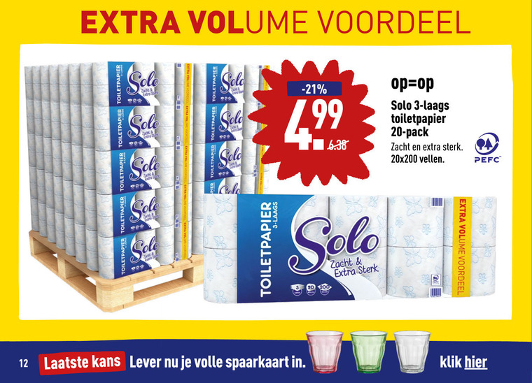 Solo   toiletpapier folder aanbieding bij  Aldi - details