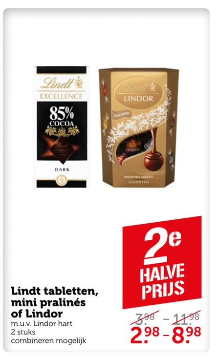 Lindt   chocolade folder aanbieding bij  Coop - details