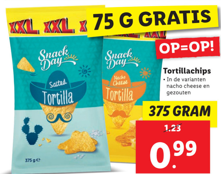 SnackDay   chips folder aanbieding bij  Lidl - details