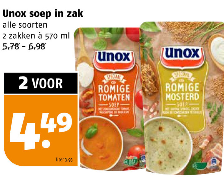 Unox   soep folder aanbieding bij  Poiesz - details